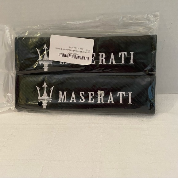 Maserati seatbelt covers. Sealed in package - Picture 4 of 5